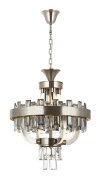 Emg Design Manolya Tekli Bej Pasta Modern Kumaş Bebek-Çocuk Odası Avize