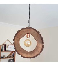 Het Concept 121 Tekli Gri Resimli Modern Kumaş Bebek-Çocuk Odası Avize