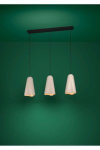 Eglo Dobley Pro Tekli Gümüş Sarkıt Modern Çelik Salon-Oturma Odası Avize