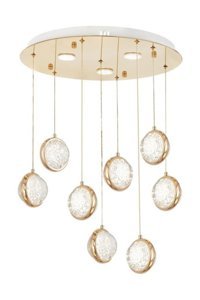 Emen Lighting Tekli Beyaz Sarkıt Modern Halat Yatak Odası Avize