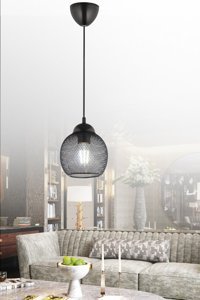 Modelight 3'lü Siyah Ahşap Modern Ahşap Salon-Oturma Odası Avize