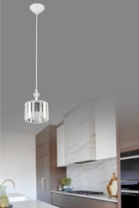 Homing Ayd-2773 Tekli Siyah Sarkıt Klasik Kumaş Salon-Oturma Odası Avize