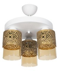 Eyshop Papyon Tekli Beyaz Sensörlü Kumandalı Kristal Taşlı Modern Alüminyum Salon-Oturma Odası Avize