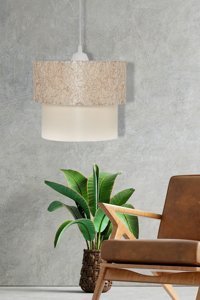 Evidea Tekli Kahverengi Sarkıt Modern Metal Salon-Oturma Odası Avize