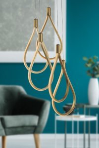 Begüsa Tekli Altın Metal Modern Metal Salon-Oturma Odası Avize