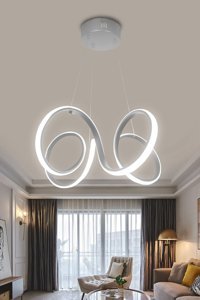 Polataydinlatma 3'lü Siyah Plafonyer Modern Metal Salon-Oturma Odası Avize