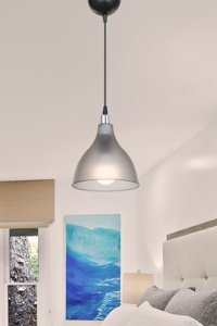 Evlight Tekli Bej Pasta Modern Ahşap Yatak Odası Avize