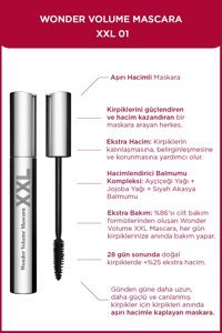Clarins Wonder Volume XXL 01 Hacim Veren Suya Dayanıklı Siyah Maskara