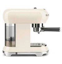 Smeg ECF01CREU 50's 1350 W Paslanmaz Çelik Tezgah Üstü Kapsülsüz Yarı Otomatik Espresso Makinesi Siyah