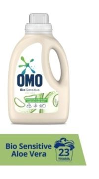 Omo Bio Sensitive Aloe Vera Renkliler ve Beyazlar İçin 23 Yıkama Sıvı Deterjan 1.5 lt
