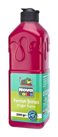 Nova Color Nc-371 500 ml Kırmızı Parmak Boyası