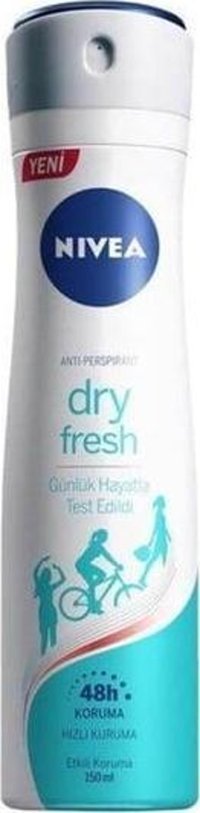 Nivea Fresh Pudralı Ter Önleyici Organik Sprey Kadın Deodorant 4x150 ml