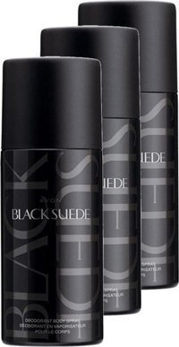 Avon Black Suede Pudrasız Ter Önleyici Sprey Erkek Deodorant 3x150 ml