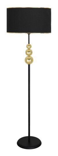 Vinner Metal Ayaklı Tek Ayak Silindir Lambader 160 cm Siyah