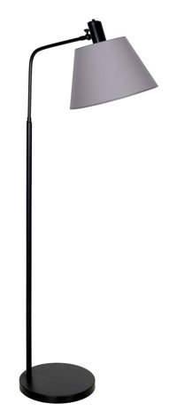 Vinner Rivoli Statik Metal Ayaklı Tek Ayak Konik Lambader 160 cm Gri