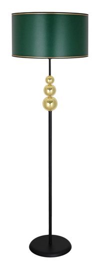 Vinner Üçlü Gold Küre Metal Ayaklı Tek Ayak Silindir Lambader 155 cm Yeşil