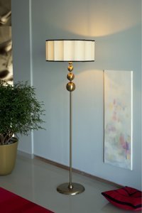 Vinner Noa Vega Metal Ayaklı Tek Ayak Silindir Lambader 160 cm Krem
