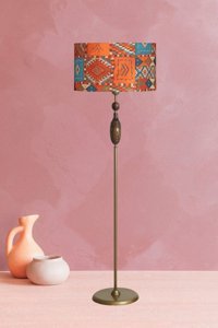 Vinner Togo Eskitme Metal Ayaklı Tek Ayak Silindir Lambader 160 cm Çok Renkli