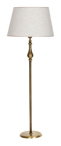 Vinner Eskitme Metal Ayaklı Tek Ayak Konik Lambader 170 cm Beyaz