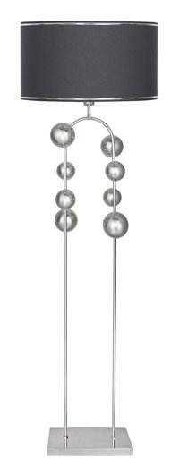 Vinner Şeritli Metal Ayaklı Tek Ayak Silindir Lambader 160 cm Antrasit