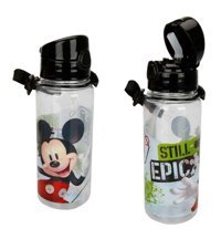 Frocx Mickey Mouse Pipetli Siyah Okul Çocuk Matara 500 ml