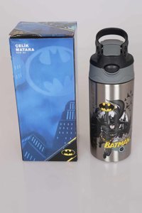 Disney Lisanslı Batman Siyah Okul Çocuk Matara 500 ml