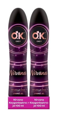 Okey Nirvana Su Bazlı Kayganlaştırıcı Jel 2x200 ml