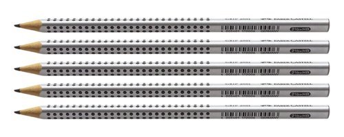 Faber-Castell Grip 5'li Köşeli Siyah HB Kurşun Kalem Seti
