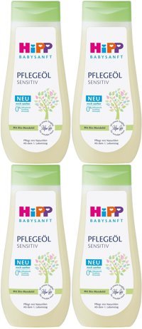 Hipp Babysanft Organik Bademli Bebek Masaj Yağı 4x200 ml