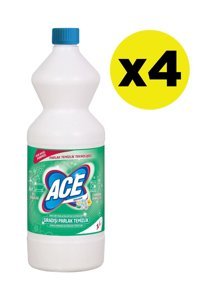 Ace Kokulu Banyo-Mutfak İçin Konsantre Sıvı Çamaşır Suyu 4x1.1 lt