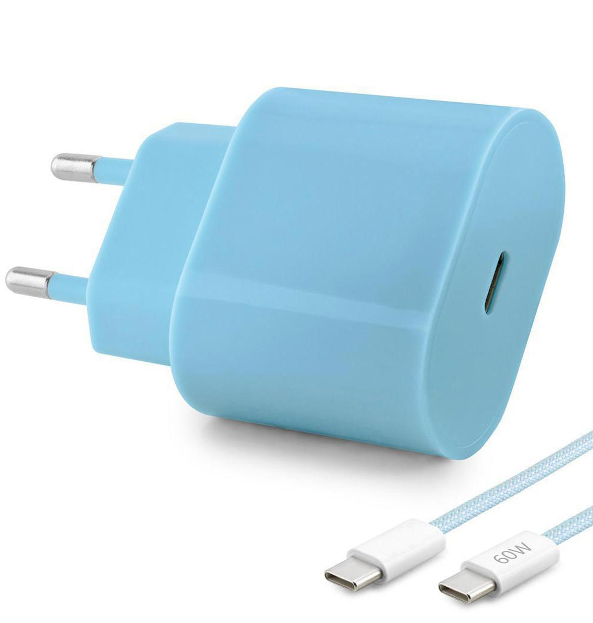 Xiaomi Type C Kablolu 35 W Şarj Aleti Mavi
