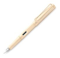 Lamy Safari Özel Üretim Kartuşlu-Pistonlu Metal Doldurulabilir F Krem Dolma Kalem