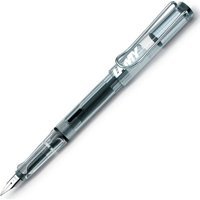 Lamy Vista 12 Kartuşlu-Pistonlu Pirinç Doldurulabilir M Beyaz-Şeffaf Dolma Kalem