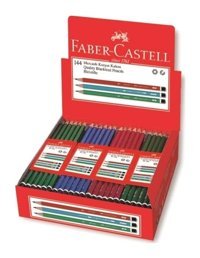 Faber-Castell 144'lü Mercanlı Köşeli Siyah 2B Kurşun Kalem Seti