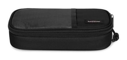 Eastpak Mesh EK0A5BIO008 Siyah Düz Bez Bölmeli Tek Gözlü Oval Cüzdan Kalemlik
