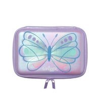 Smiggle Mor Baskılı Bez Bölmeli Tek Gözlü Dikdörtgen Cüzdan Kalemlik
