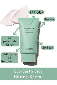 The Saem 50 Faktör Hassas Ciltler İçin Nemlendirici Suya Dayanıklı Yüz Güneş Kremi 50 ml