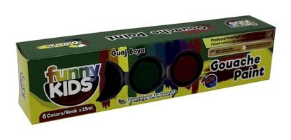 Funny Kids Çok Renkli 6x25 ml Guaj Boya
