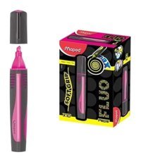 Maped Max Fluo Peps 10'lu Pastel Pembe Kesik Uçlu Fosforlu Kalem