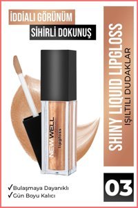 New Well Shiny 03 Parlak Likit Ruj