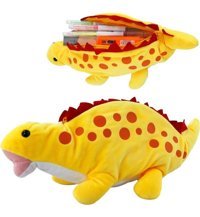 Donezos Sarı Peluş Tek Gözlü Cüzdan Kalemlik