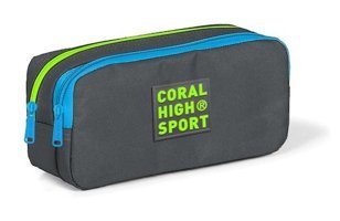 Coral High 22262 Gri Bölmeli Çift Gözlü Cüzdan Kalemlik