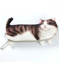 Dawson Kahverengi Kedi Tek Gözlü Cüzdan Kalemlik