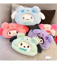 Luckystars Mavi Peluş Tek Gözlü Cüzdan Kalemlik