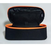 Jacbag Siyah-Turuncu Bölmeli Çift Gözlü Cüzdan Kalemlik