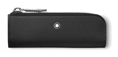 Montblanc Siyah Düz Tek Gözlü Cüzdan Kalemlik