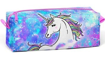 Yaygan Unicorn Mavi Tek Gözlü Cüzdan Kalemlik