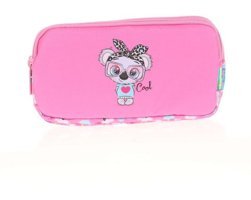 Kaukko L8102 Pembe Bölmeli Çift Gözlü Cüzdan Kalemlik