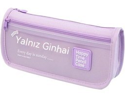 Summer Love Mor Bölmeli Çift Gözlü Cüzdan Kalemlik