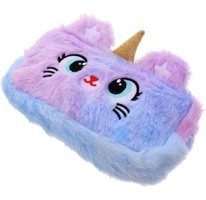 Heamor Unicorn Mor Peluş Tek Gözlü Cüzdan Kalemlik
